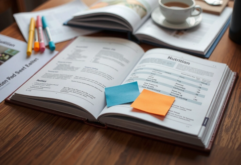 Knihy o výživě se záložkami