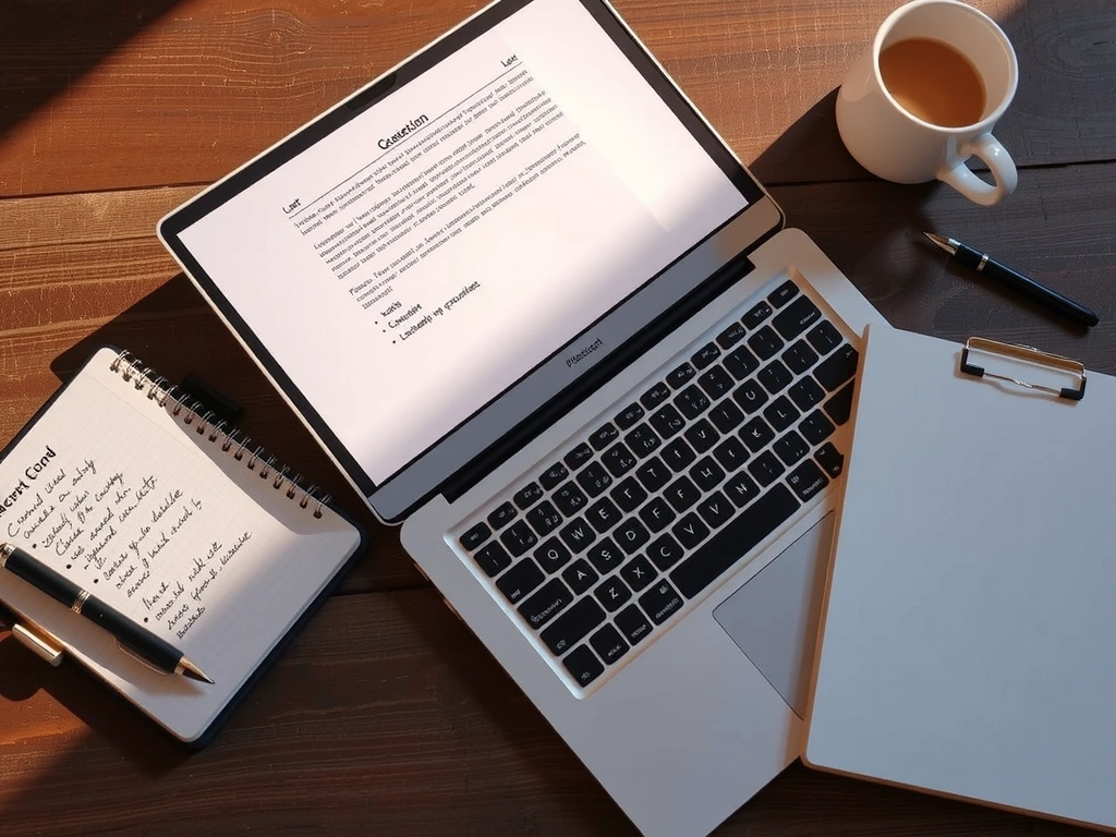 Průběh vstupní konzultace - stůl z ptačí perspektivy